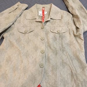 Coldwater Creek P/M Linen Cotton jacket